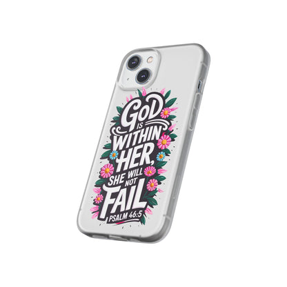 God is Within Her iPhone Case Transparent