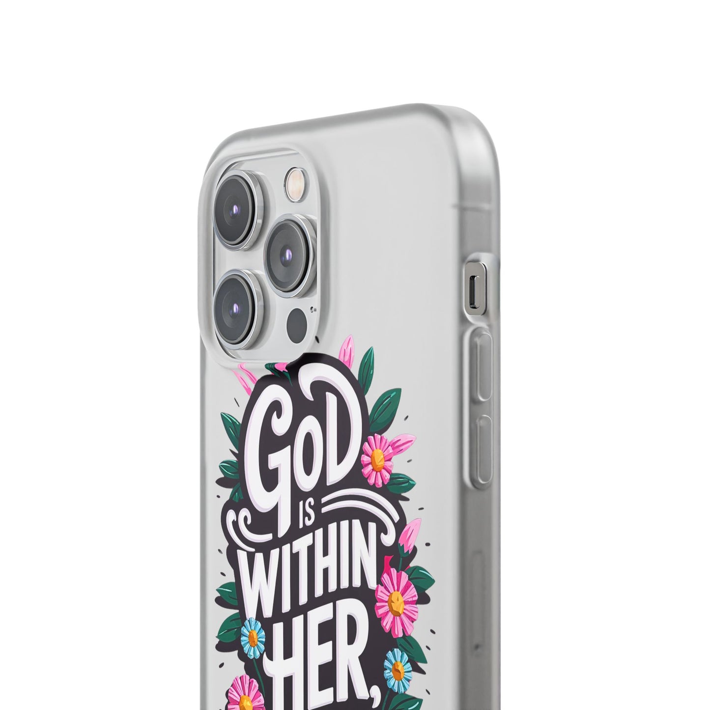 God is Within Her iPhone Case Transparent