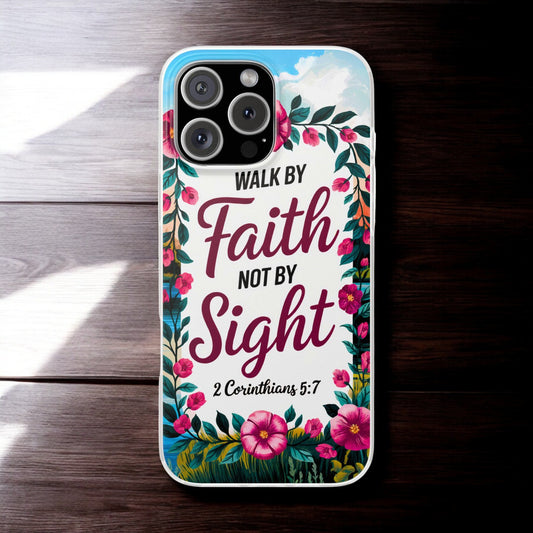 Walk by Faith Floral iPhone Case II