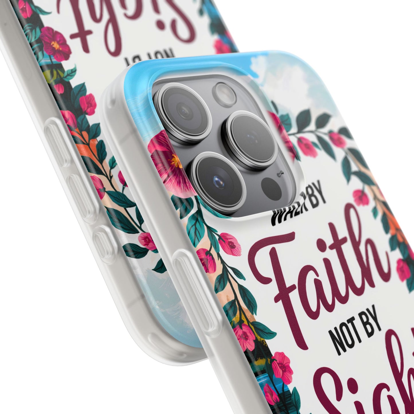 Walk by Faith Floral iPhone Case II