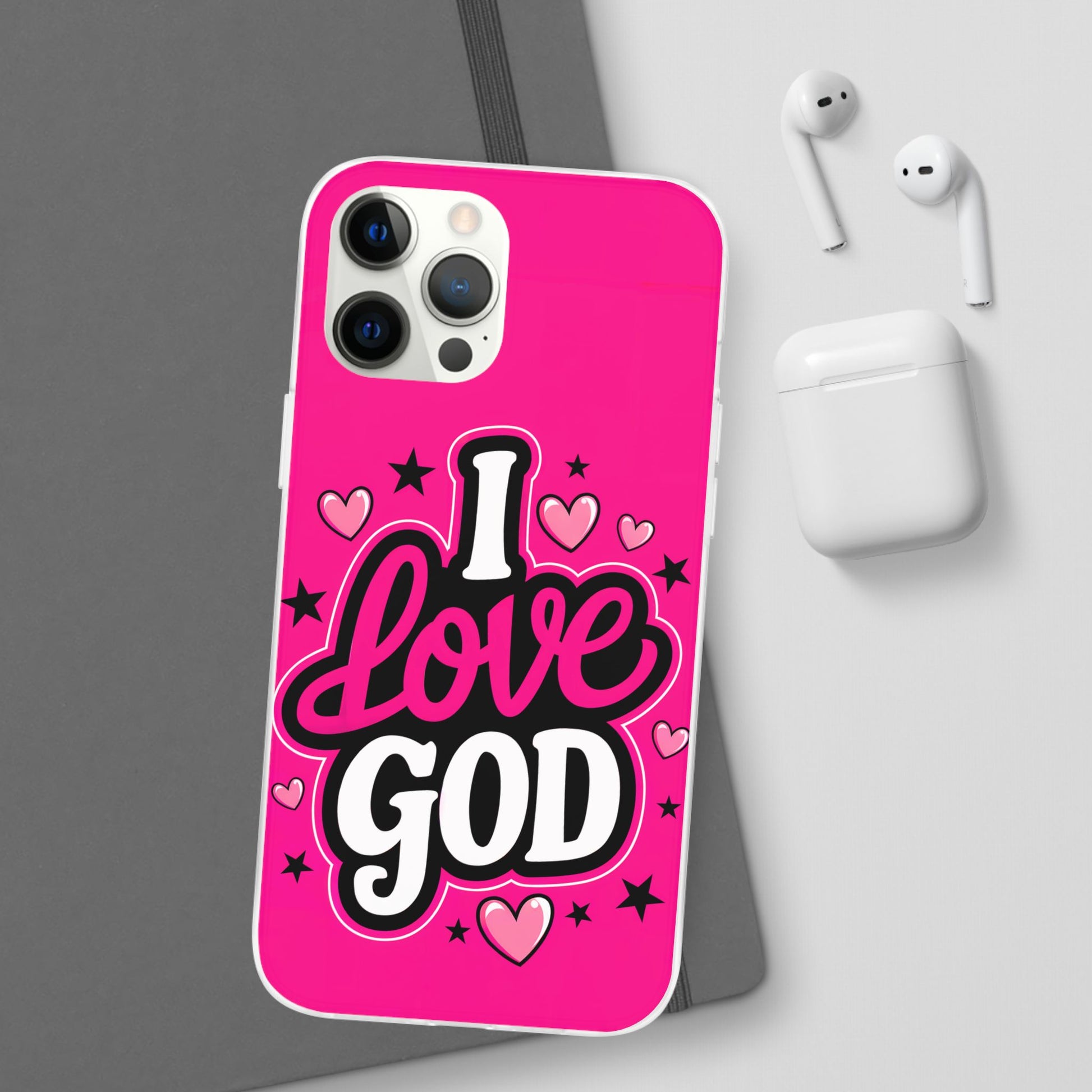 I Love God iPhone Case