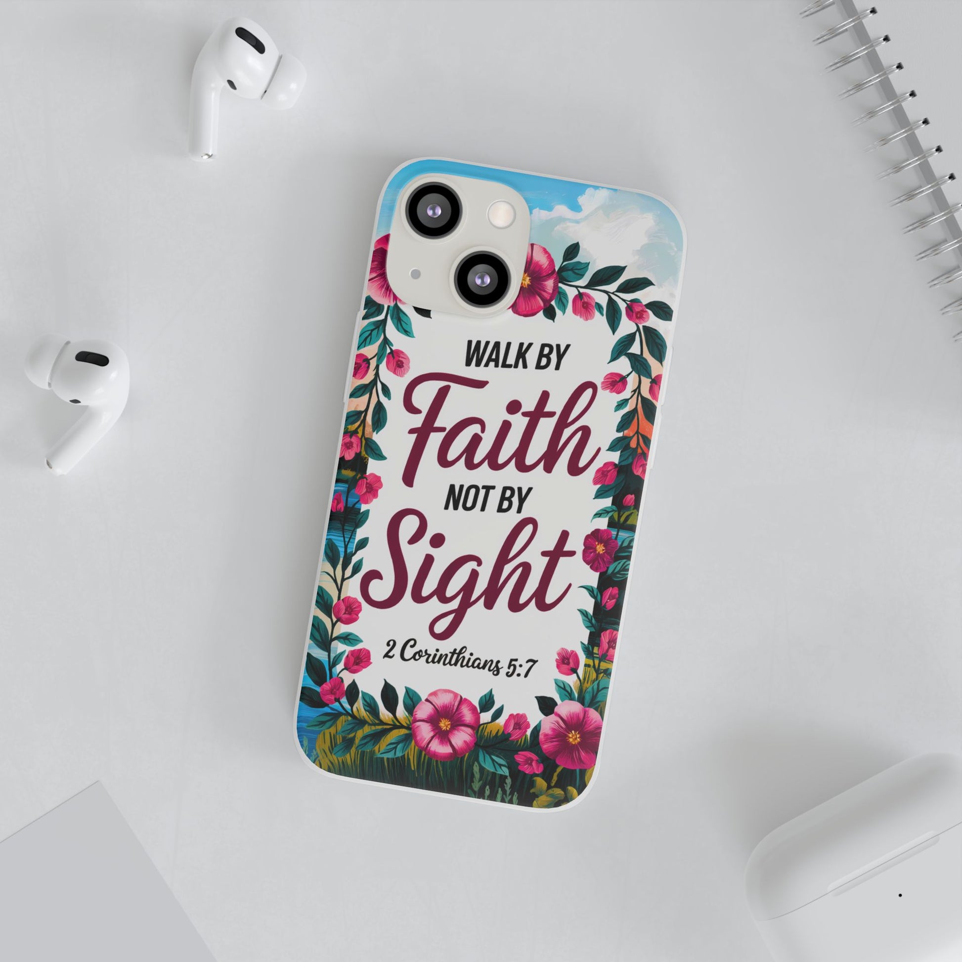 Walk by Faith Floral iPhone Case II