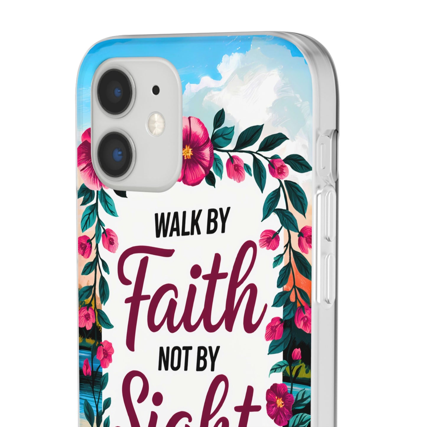 Walk by Faith Floral iPhone Case II