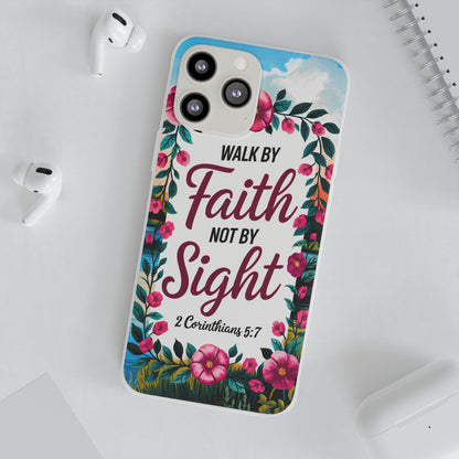 Walk by Faith Floral iPhone Case II