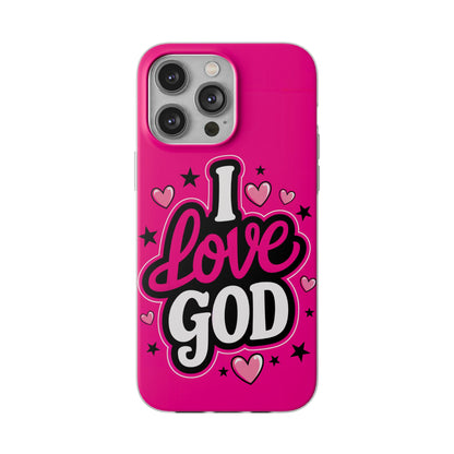 I Love God iPhone Case