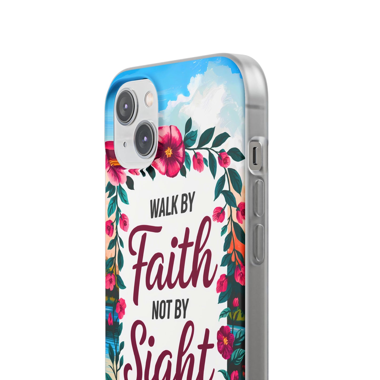 Walk by Faith Floral iPhone Case II