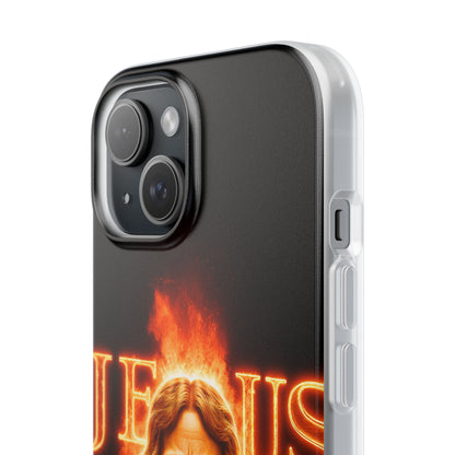 Flames of Jesus iPhone Case