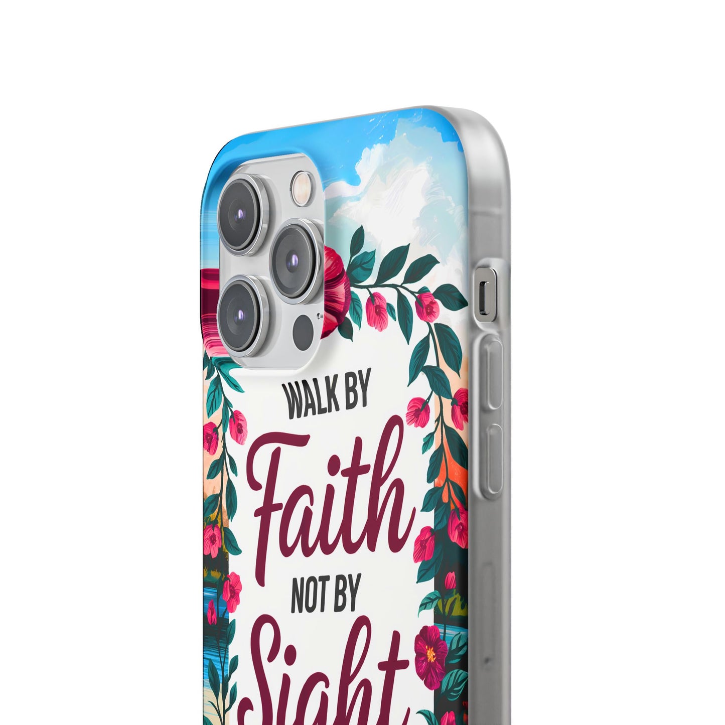 Walk by Faith Floral iPhone Case II