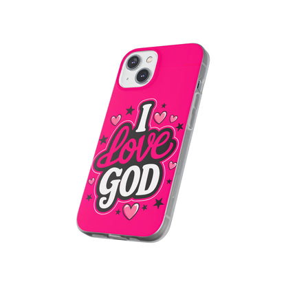 I Love God iPhone Case