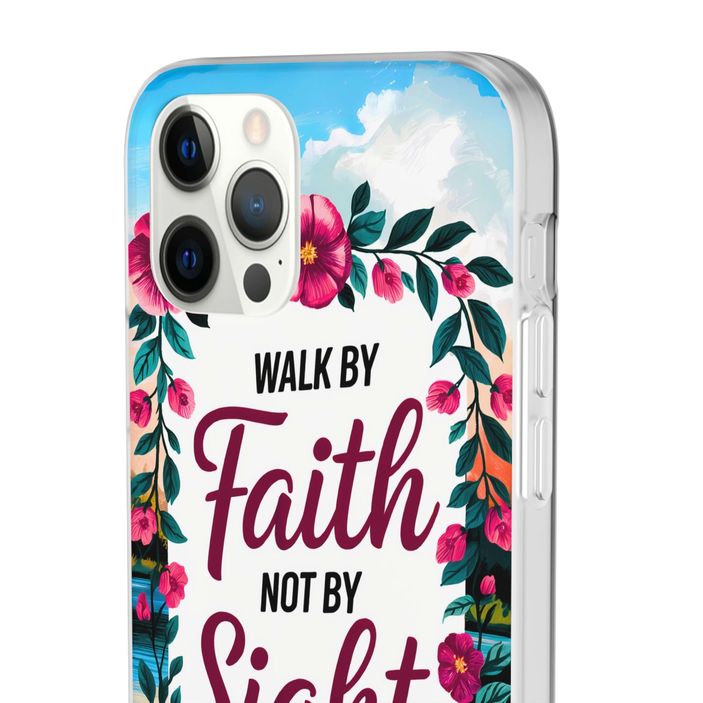 Walk by Faith Floral iPhone Case II