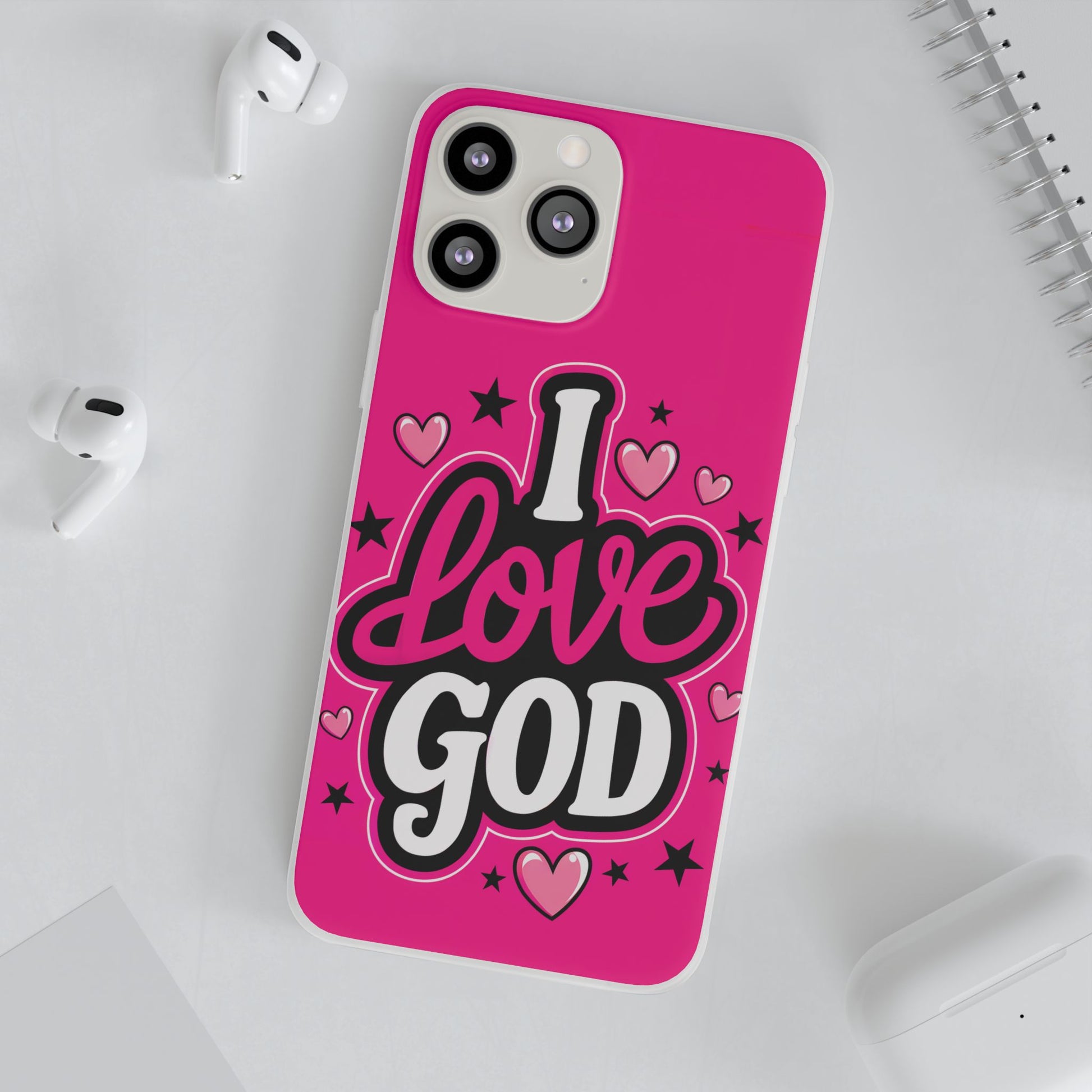 I Love God iPhone Case