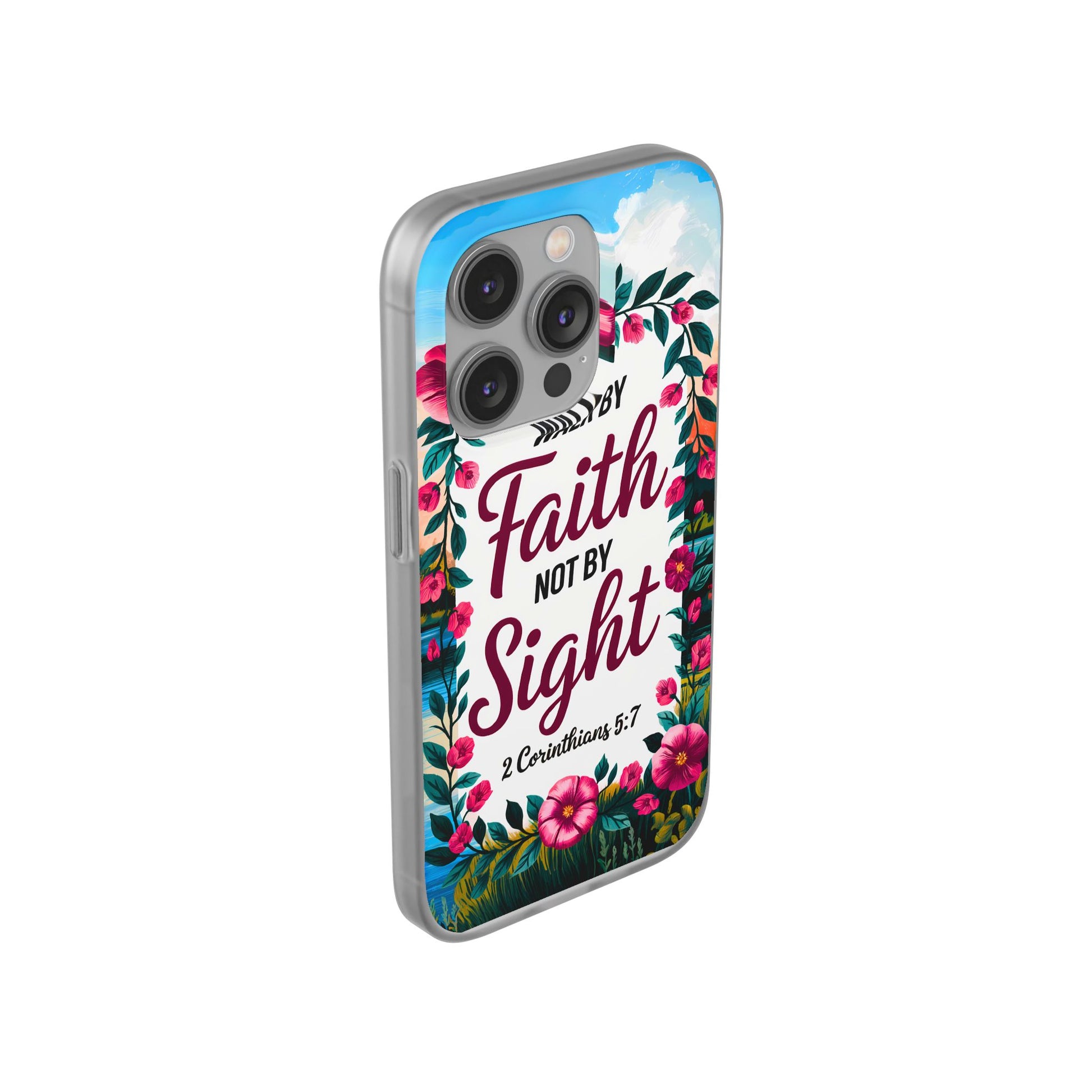 Walk by Faith Floral iPhone Case II