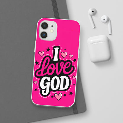 I Love God iPhone Case