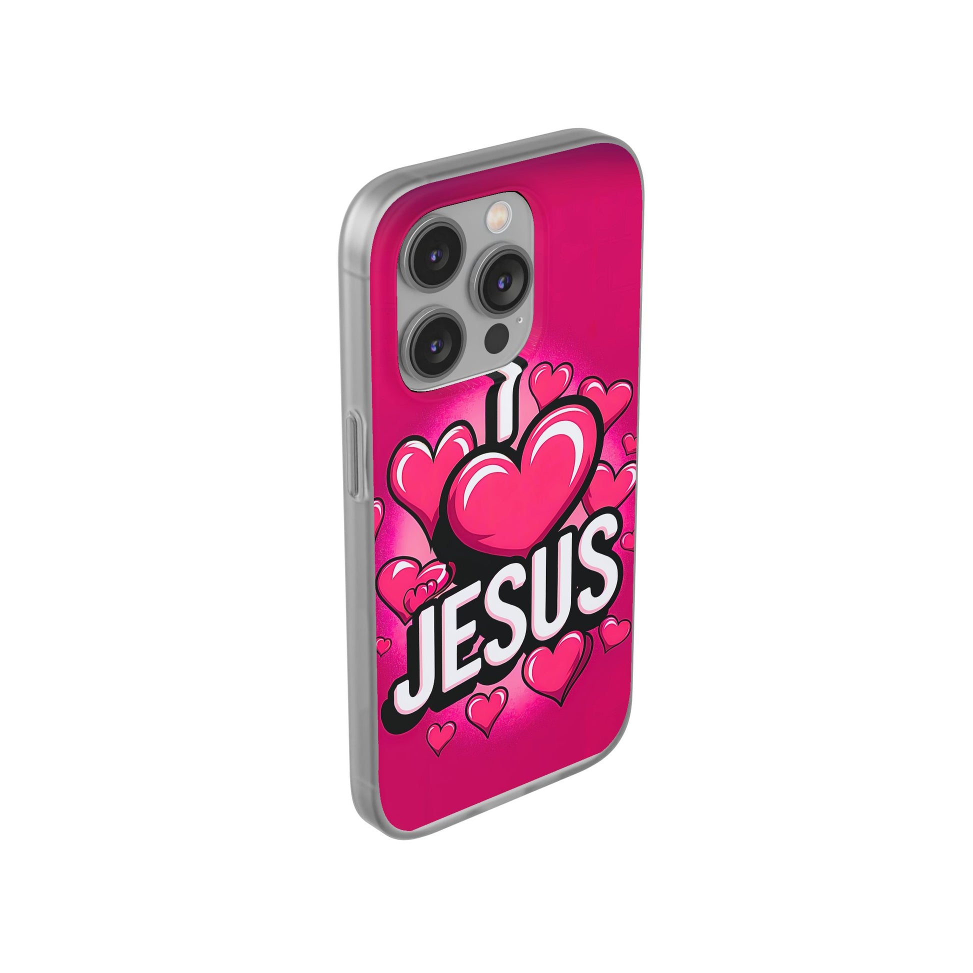 I Love Jesus Hearts iPhone Case