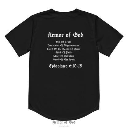 Armor of God Brand Baseball Jersey - Black