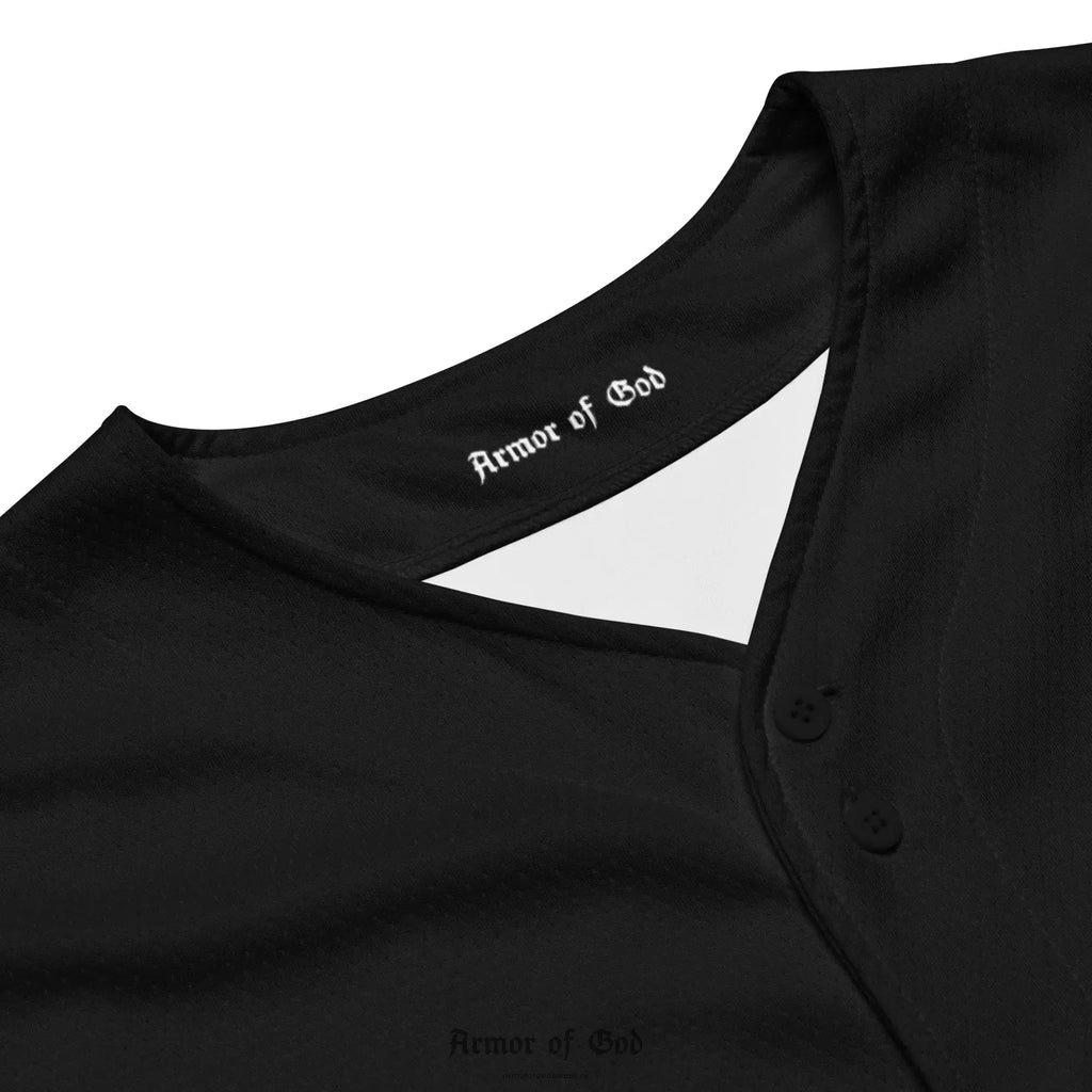 Armor of God Brand Baseball Jersey - Black