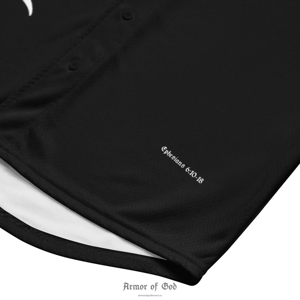 Armor of God Brand Baseball Jersey - Black