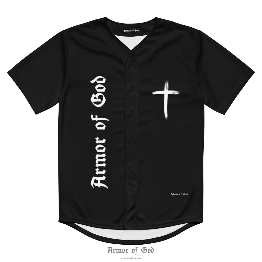 Armor of God Brand Baseball Jersey - Black
