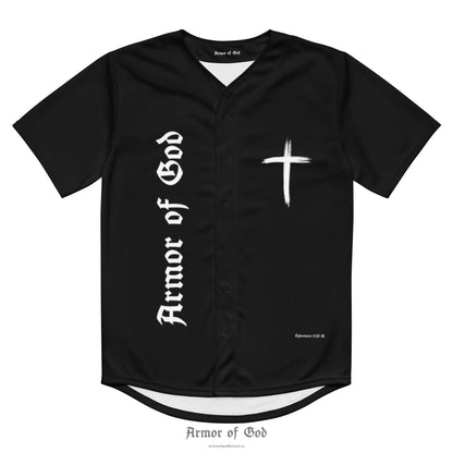 Armor of God Brand Baseball Jersey - Black