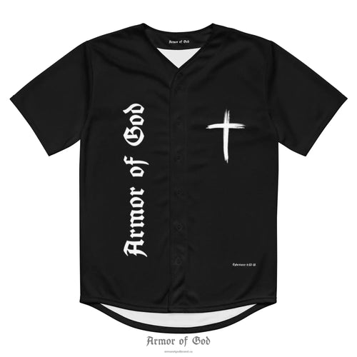 Armor of God Brand Baseball Jersey - Black