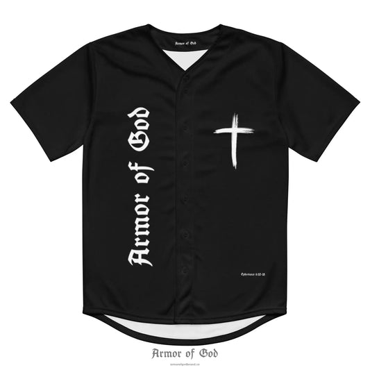 Armor of God Brand Baseball Jersey - Black