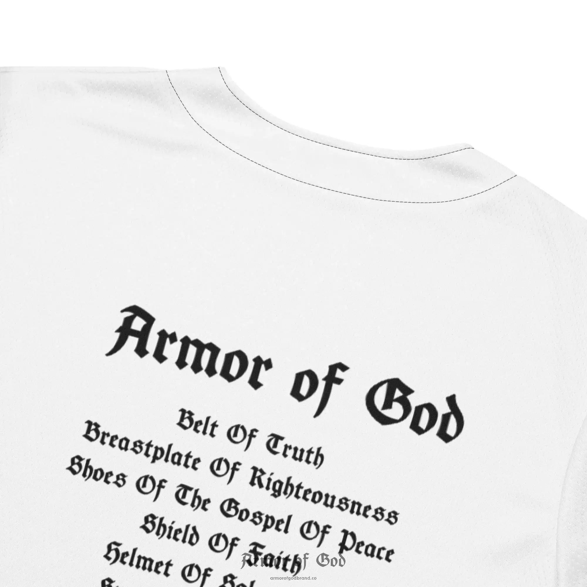 Armor of God Brand Baseball Jersey - White
