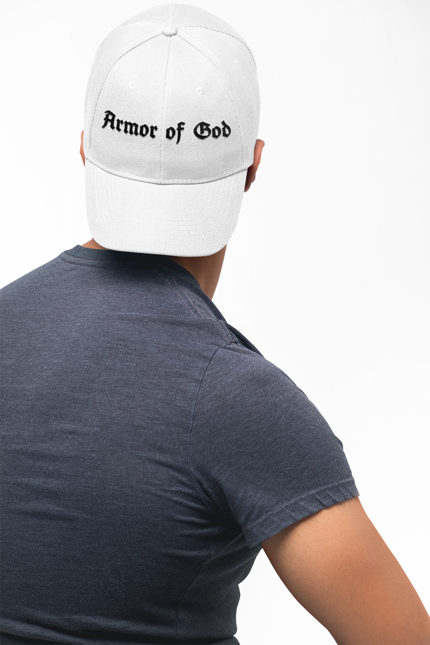 Armor of God Classic Dad Cap (Black, White)