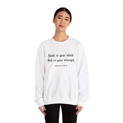 Armor of God Crewneck Sweatshirt (Black, White, Pink)