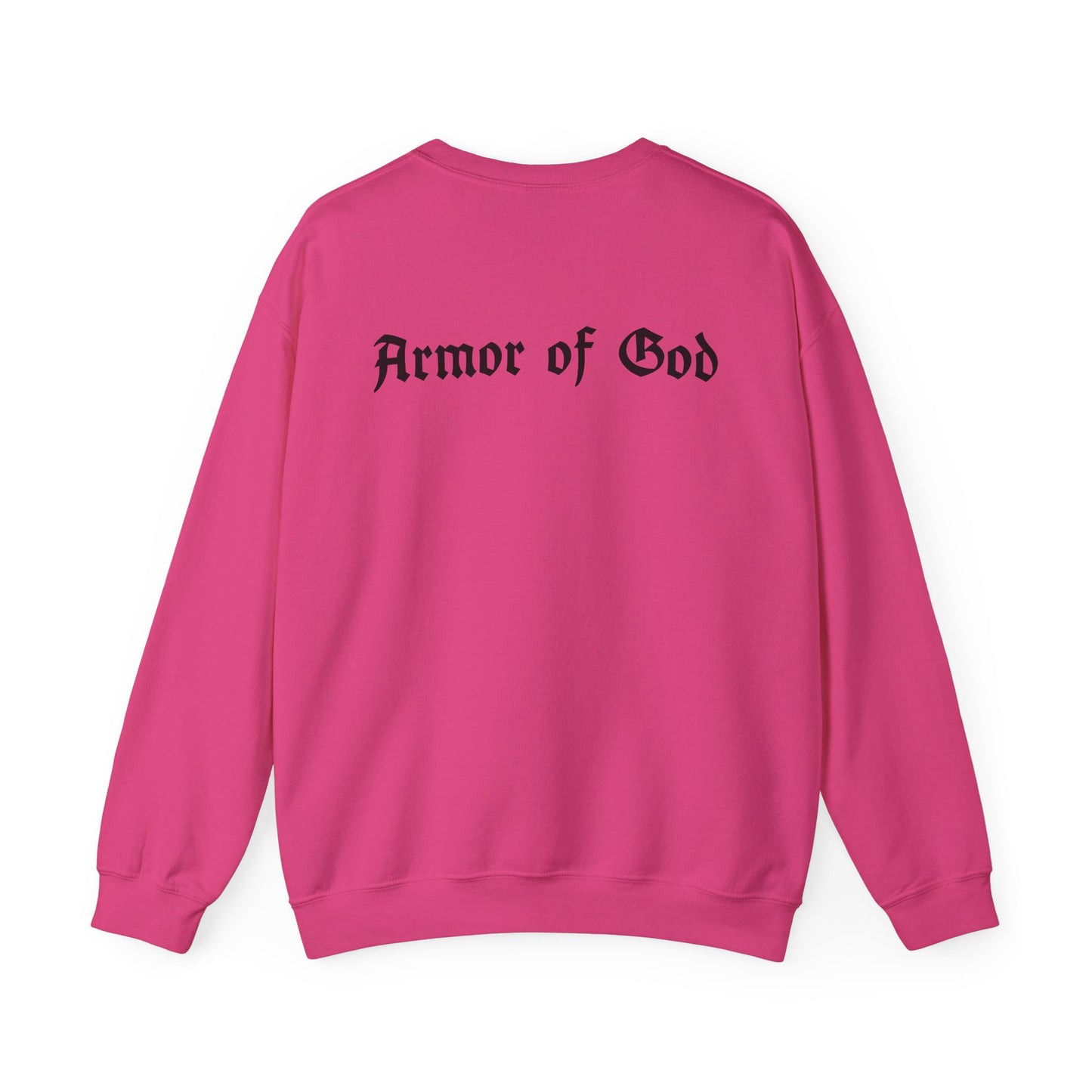 Armor of God Crewneck Sweatshirt (Black, White, Pink)