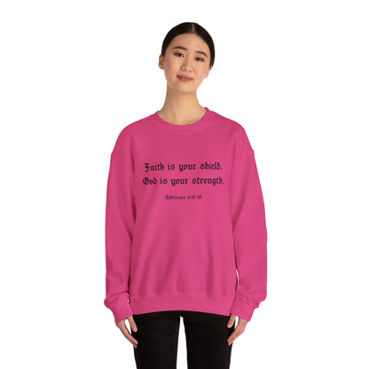 Armor of God Crewneck Sweatshirt (Black, White, Pink)