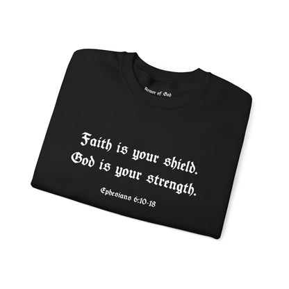 Armor of God Crewneck Sweatshirt (Black, White, Pink)