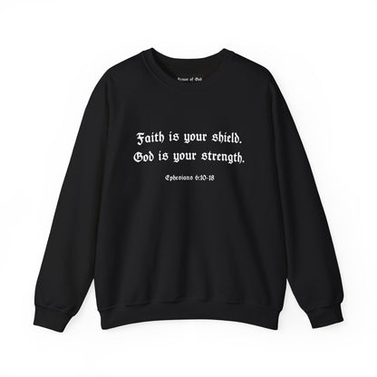 Armor of God Crewneck Sweatshirt (Black, White, Pink)