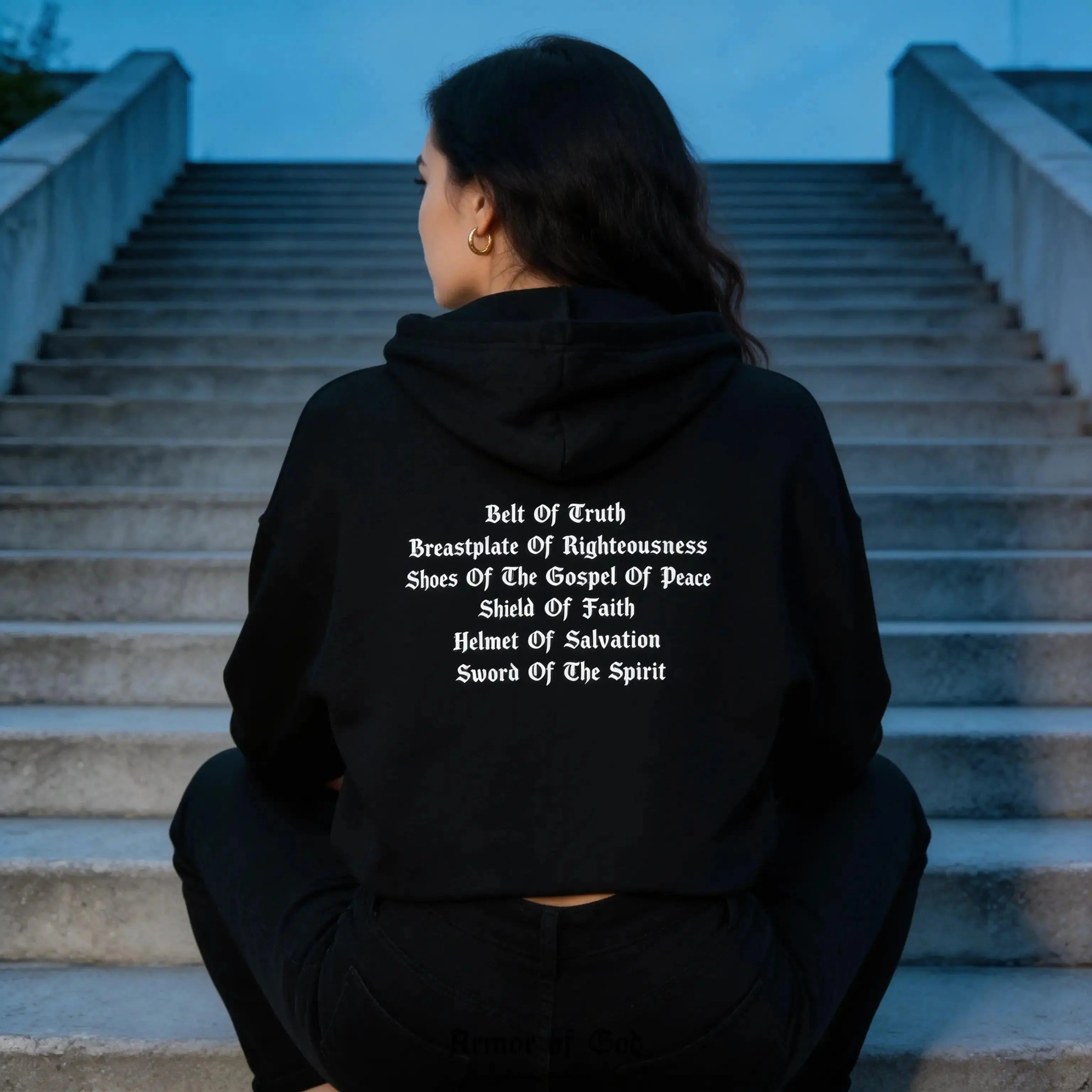 Armor of God Cropped Hoodie