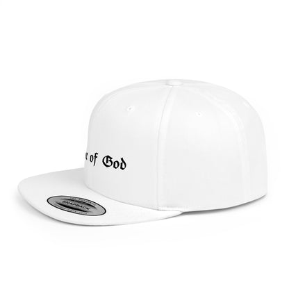 Armor of God Flat Bill Snapback (Black, White)