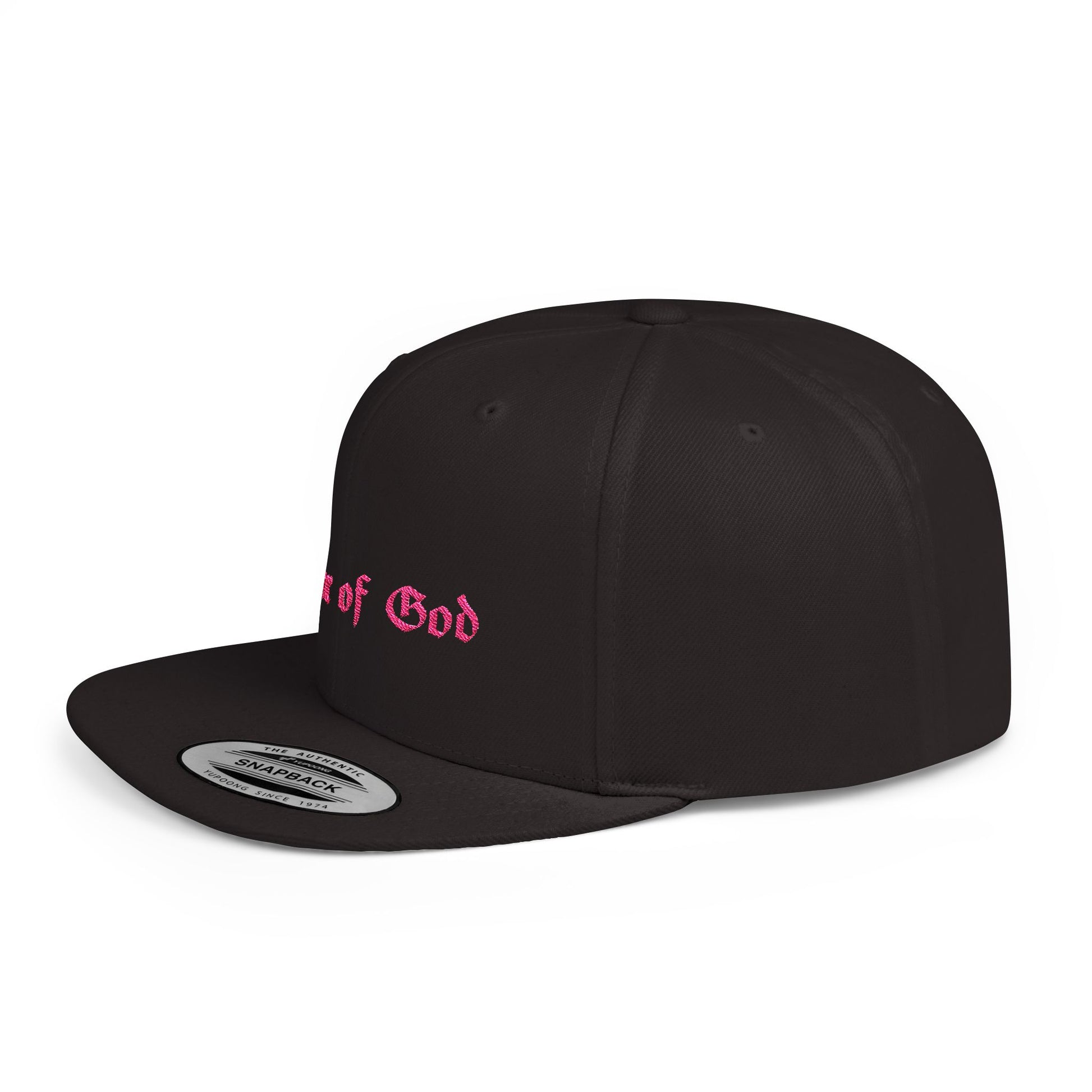 Armor of God Flat Bill Snapback (Pink, Black)