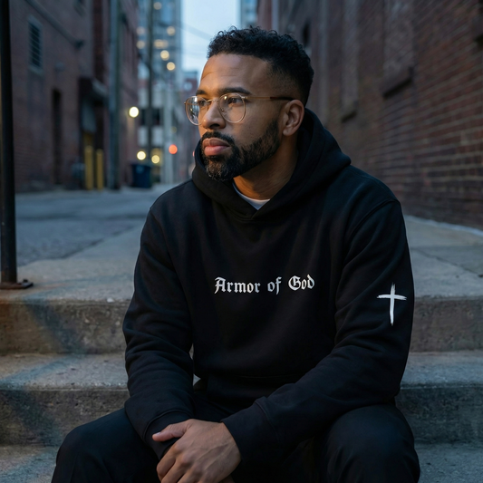 Armor of God Gothic Oversized Hoodie - Unisex Comfort