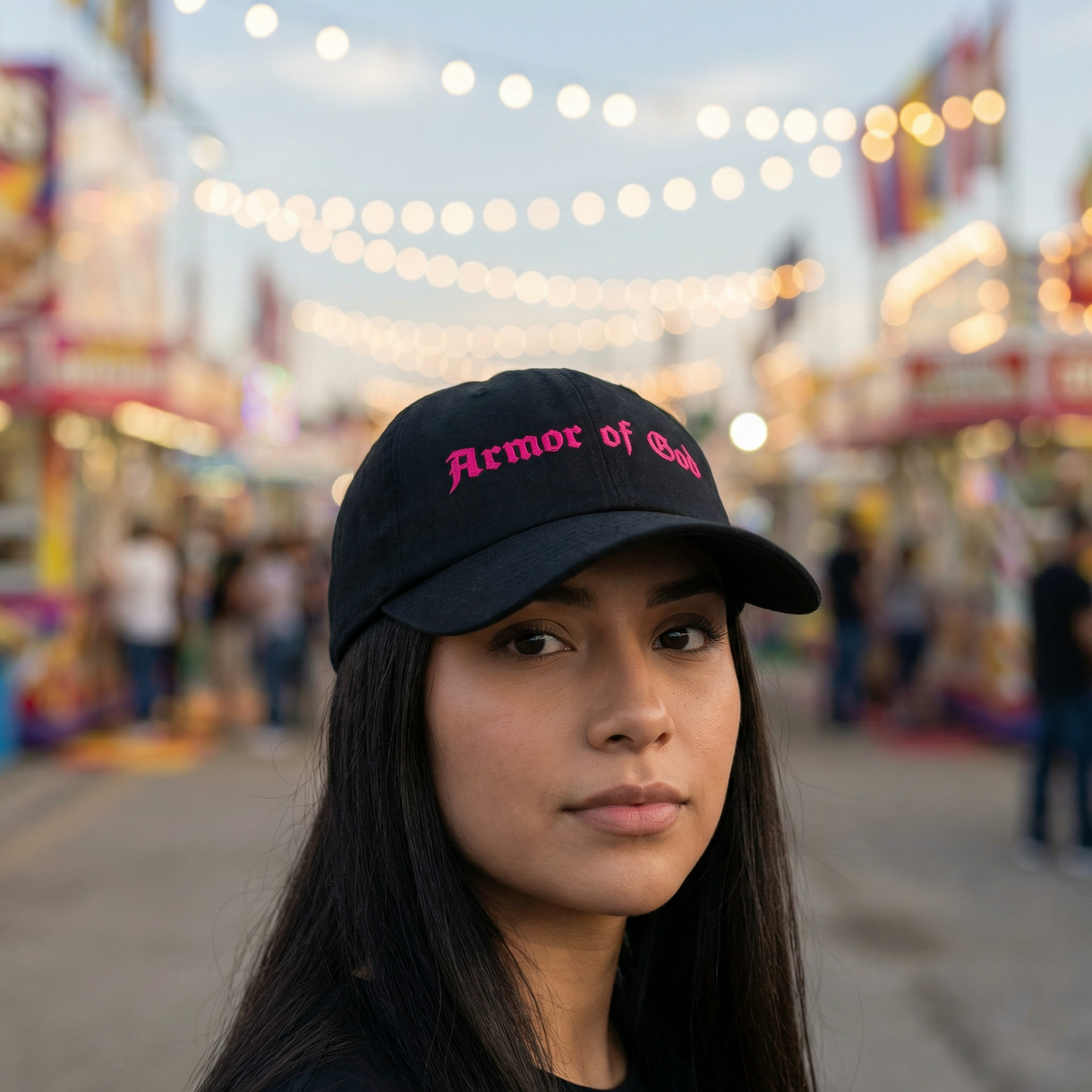 Armor of God Pink Embroidered Dad Hat - Unisex Faith Cap