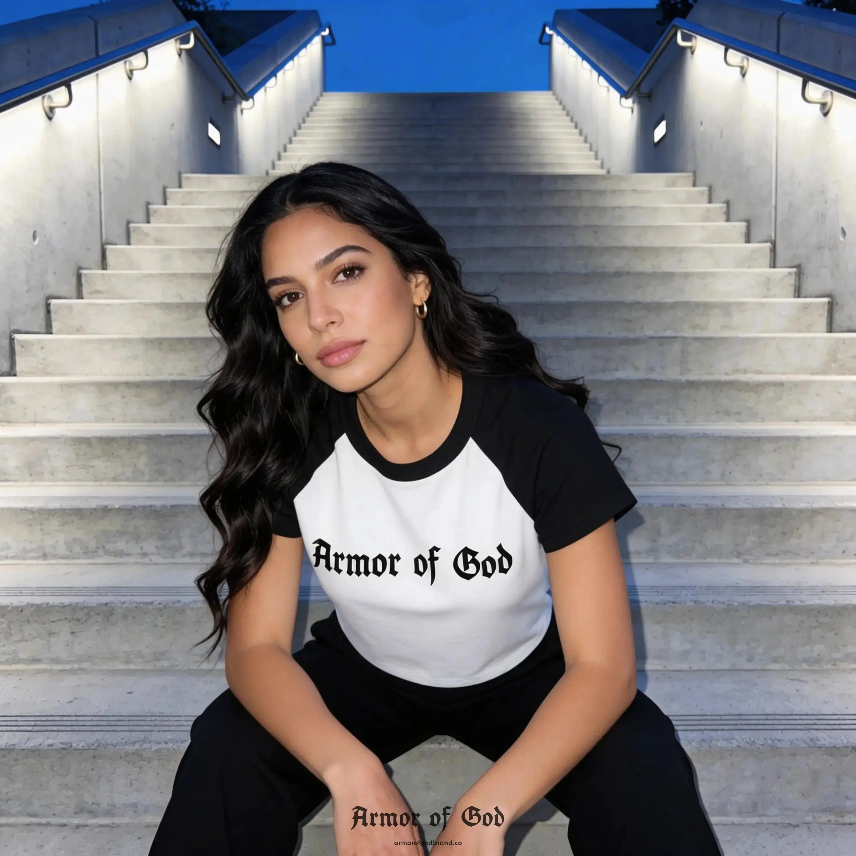 Armor of God Raglan T-Shirt - Ephesians 6:10-18