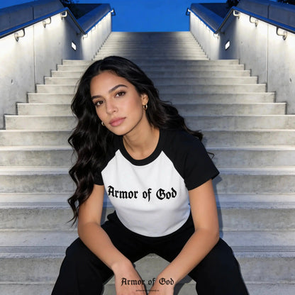 Armor of God Raglan T-Shirt - Ephesians 6:10-18
