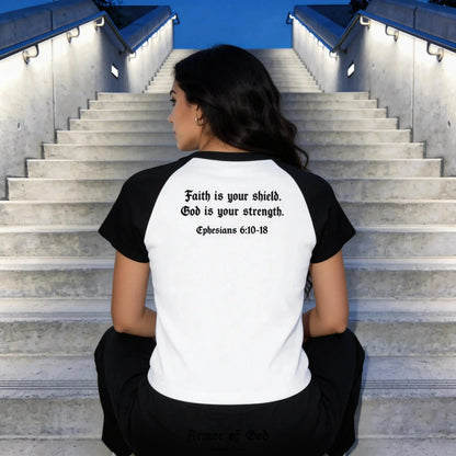 Armor of God Raglan T-Shirt - Ephesians 6:10-18