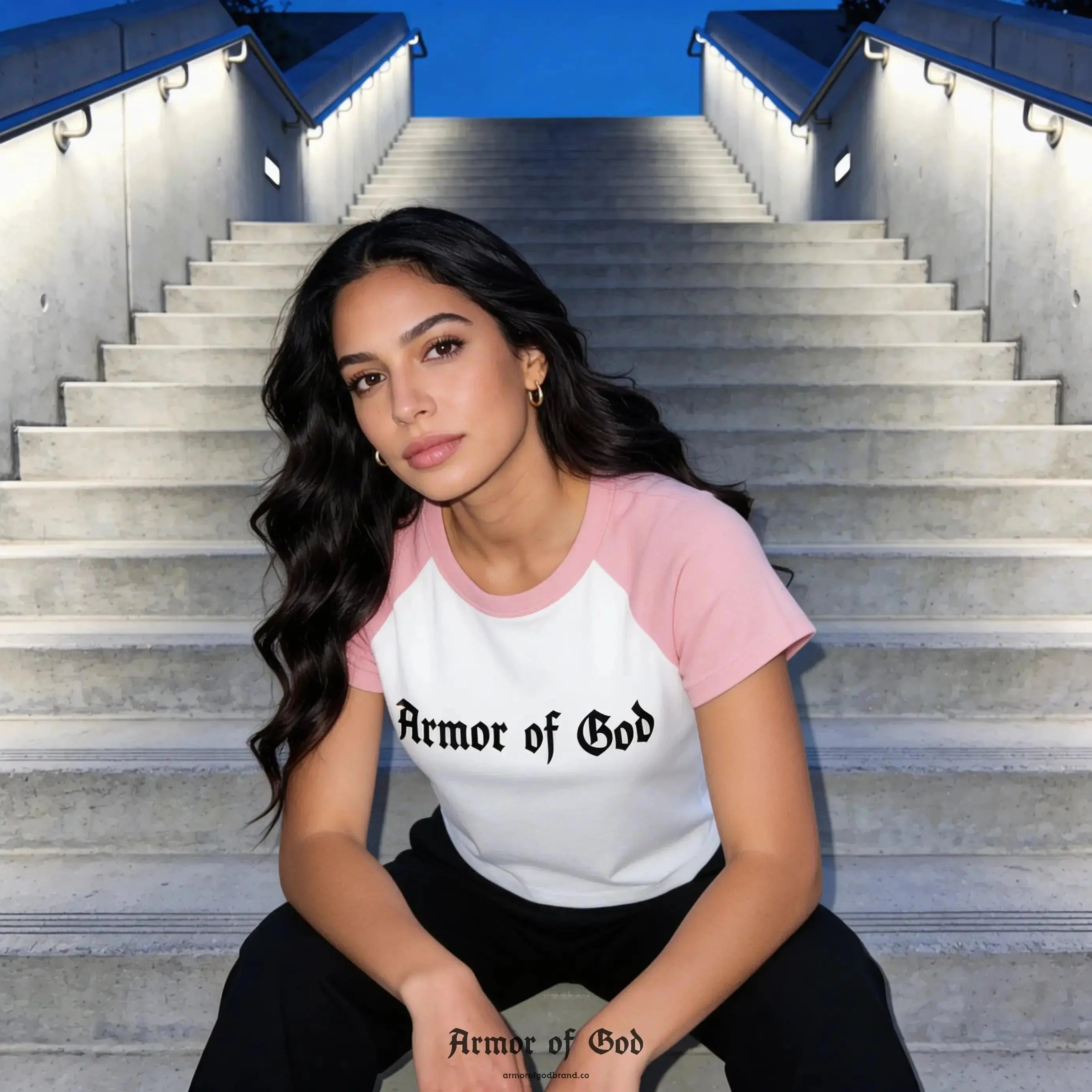 Armor of God Raglan T-Shirt - Ephesians 6:10-18