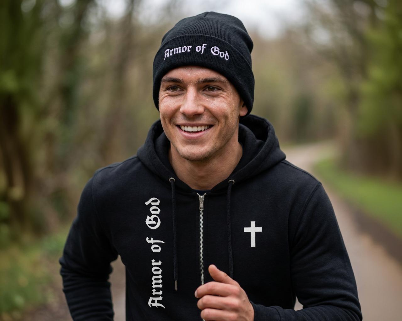 Faith Armor Zip Hoodie: Ephesians 6 Bold Christian Wear