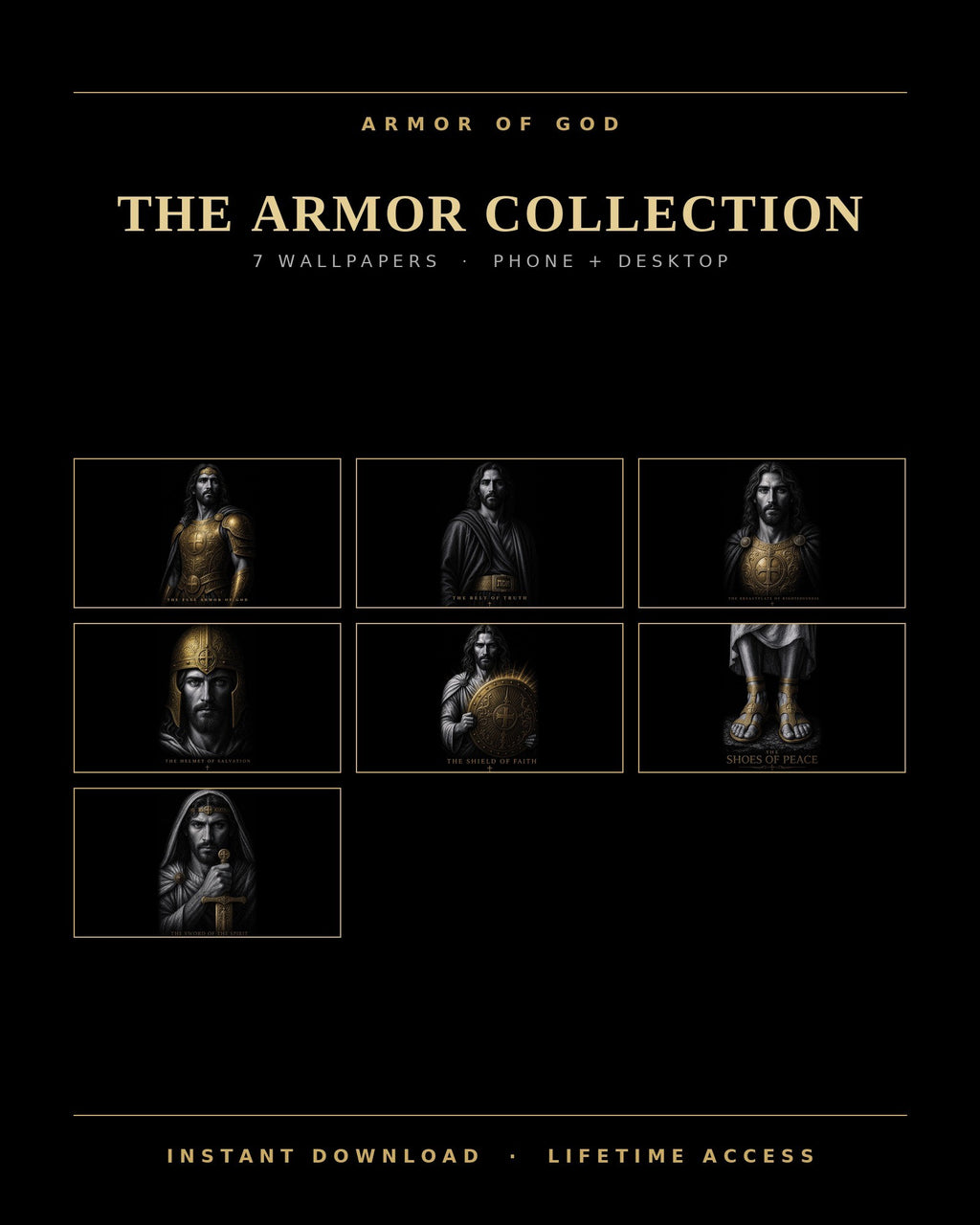 The Armor Collection - 7 wallpapers, what is inside