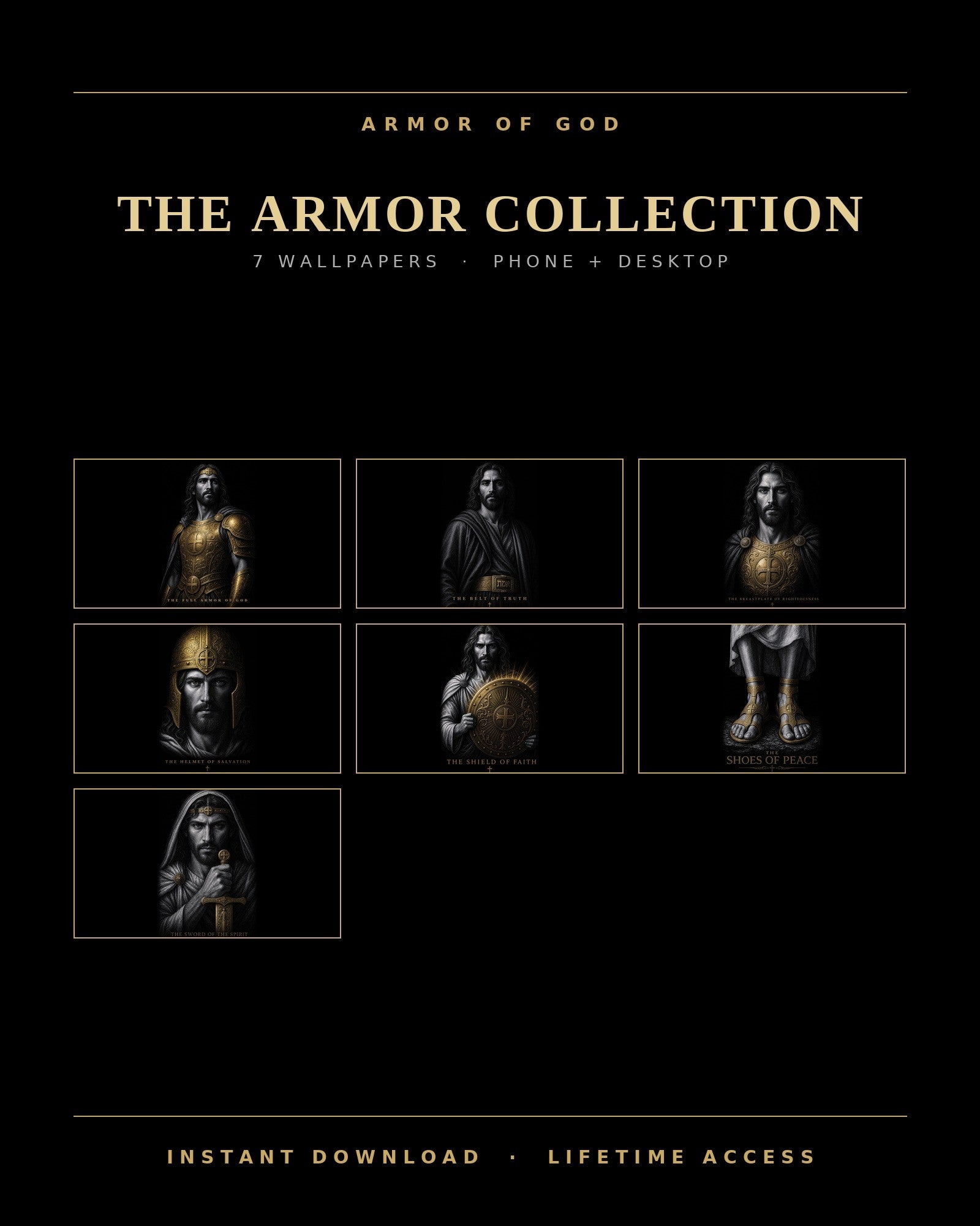 The Armor Collection - 7 wallpapers, what is inside