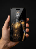 The Armor Collection wallpaper pack shown on an iPhone