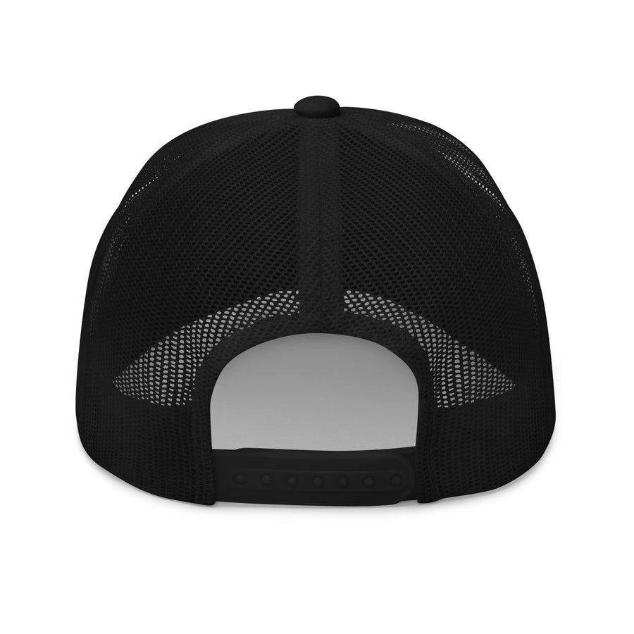 Armor of God Trucker Cap in black, back view
