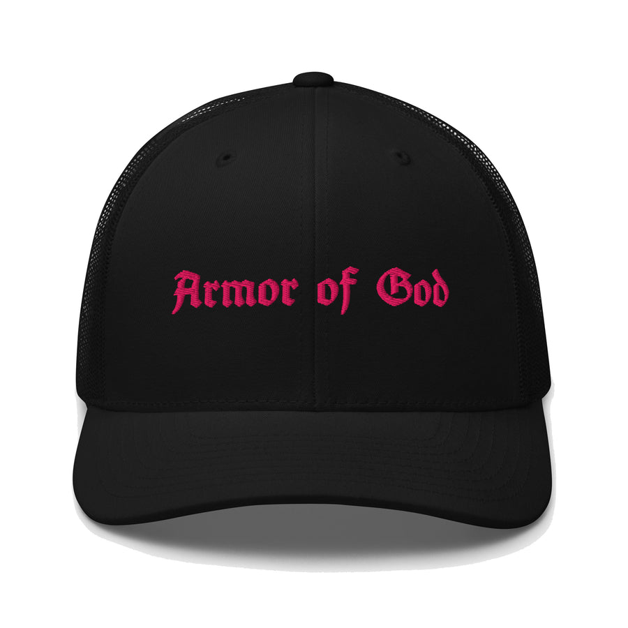 Armor of God Trucker Cap - Pink