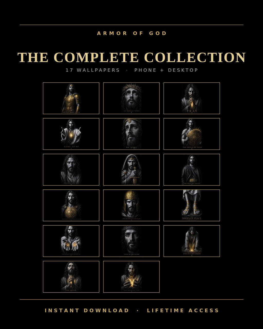 The Complete Collection - all 17 wallpapers, what is inside