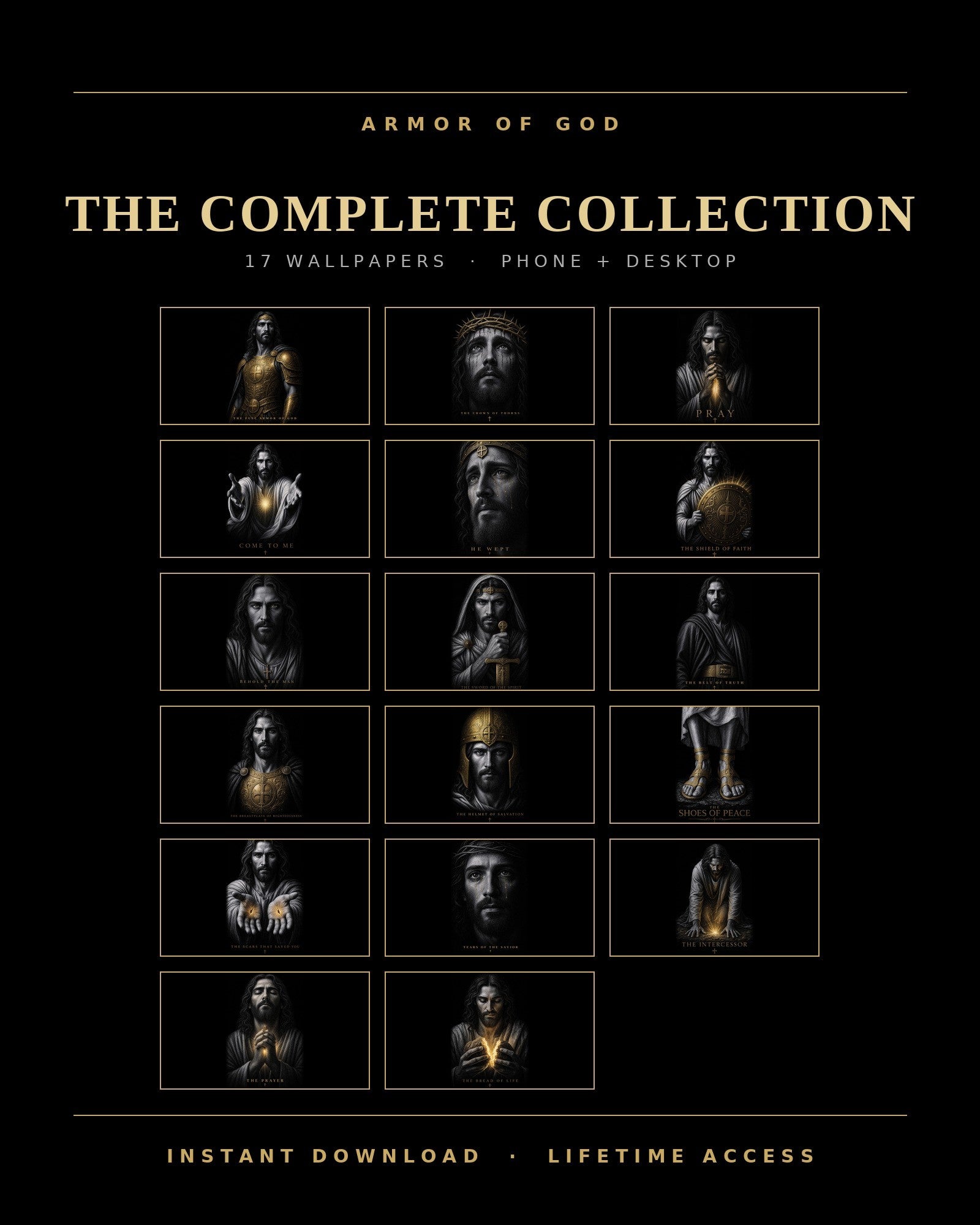 The Complete Collection - all 17 wallpapers, what is inside