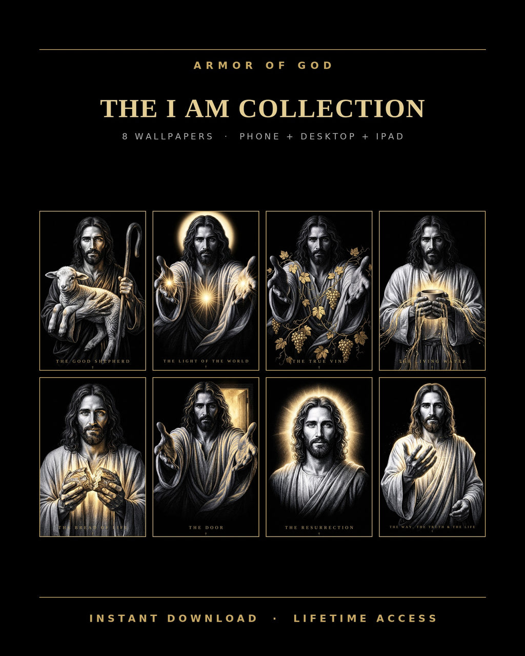 The I AM Collection - 8 wallpapers, what is inside
